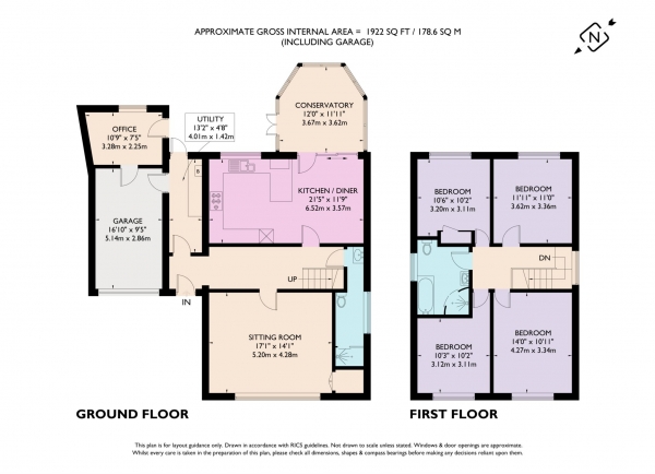 Floor Plan Image for 4 Bedroom Detached House for Sale in Trevelyan Way, Berkhamsted