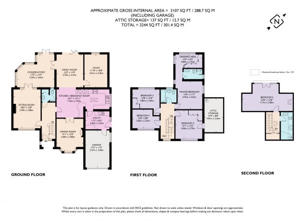 Floor Plan Image for 5 Bedroom Detached House for Sale in Hall Park Hill, Berkhamsted