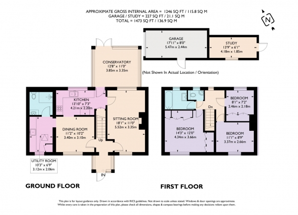 Floor Plan Image for 3 Bedroom Semi-Detached House for Sale in Belton Road, Berkhamsted