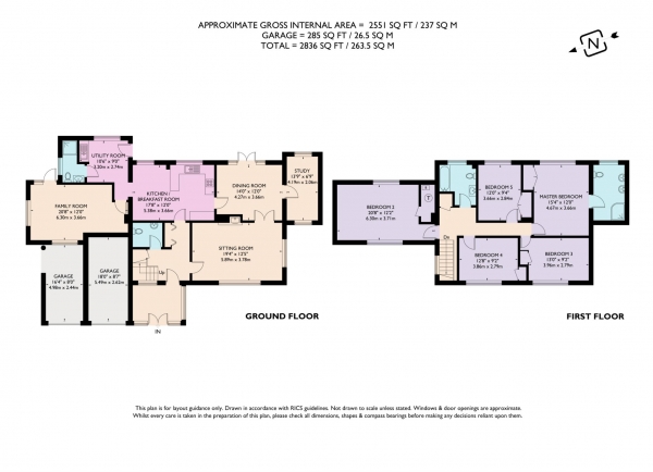 Floor Plan Image for 5 Bedroom Detached House to Rent in Winston Gardens, Berkhamsted