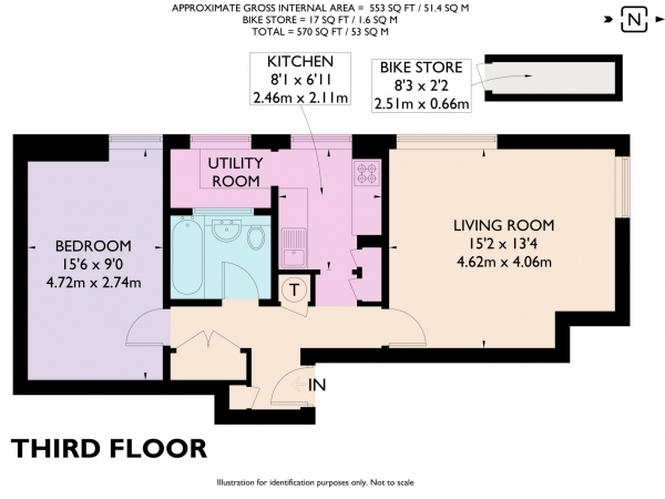 Floor Plan Image for 1 Bedroom Apartment for Sale in Hilltop Road, Berkhamsted