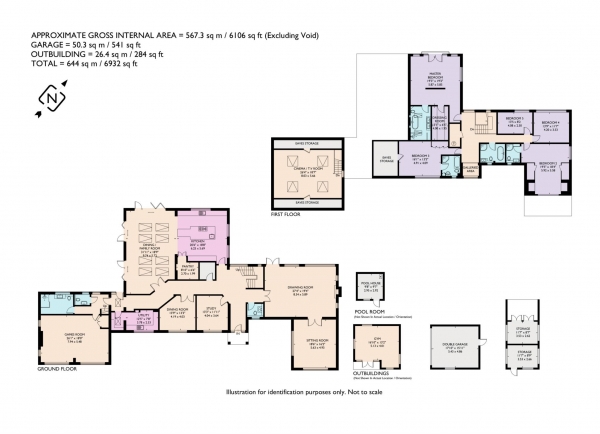 Floor Plan Image for 5 Bedroom Detached House for Sale in Tinkers Lane, Wigginton