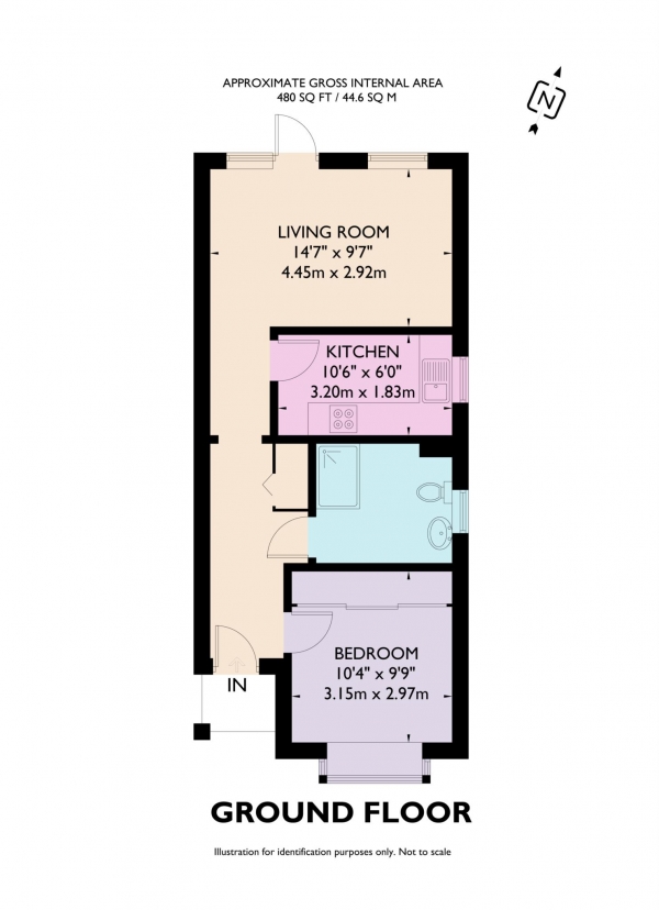 Floor Plan Image for 1 Bedroom Retirement Property for Sale in Emerton Garth, Northchurch