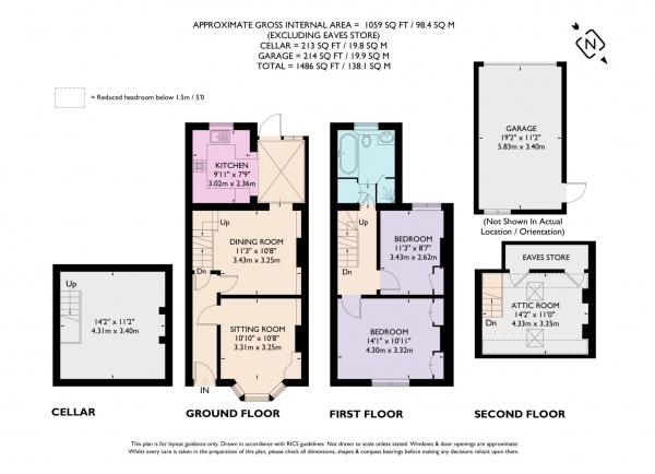 Floor Plan Image for 2 Bedroom Terraced House to Rent in Ellesmere Road, Berkhamsted