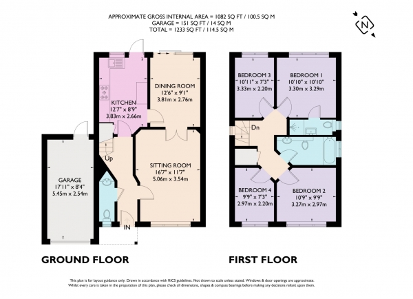 Floor Plan Image for 4 Bedroom Link Detached House for Sale in Tortoiseshell Way, Berkhamsted