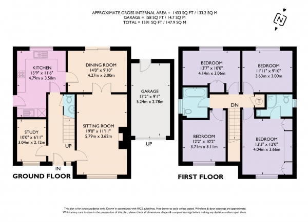 Floor Plan Image for 4 Bedroom Detached House for Sale in Friars Field, Northchurch