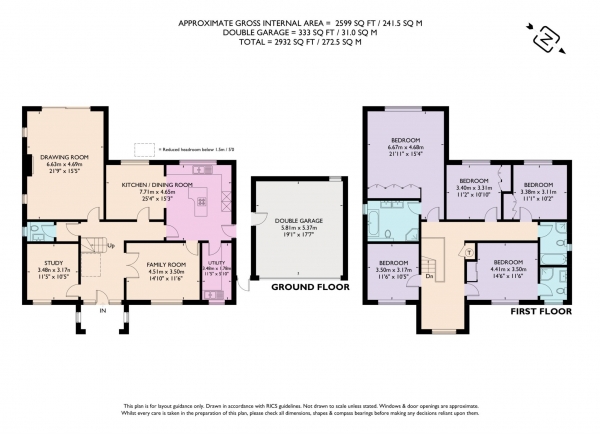 Floor Plan Image for 5 Bedroom Detached House for Sale in Old Meadow Close, Berkhamsted