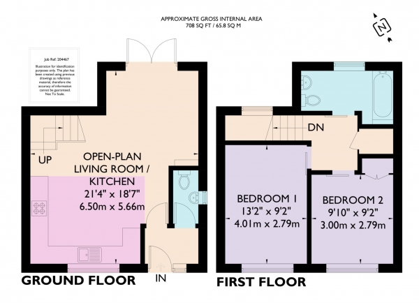 Floor Plan Image for 2 Bedroom Detached House for Sale in Ridgeway, Berkhamsted
