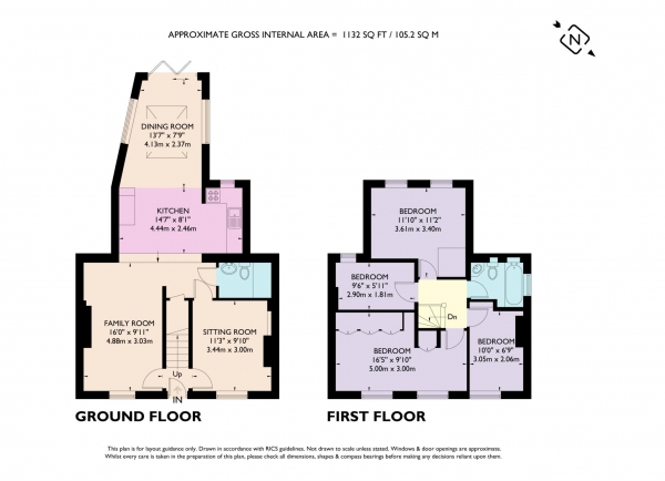 Floor Plan Image for 4 Bedroom Semi-Detached House to Rent in Ashridge Cottages, Little Gaddesden