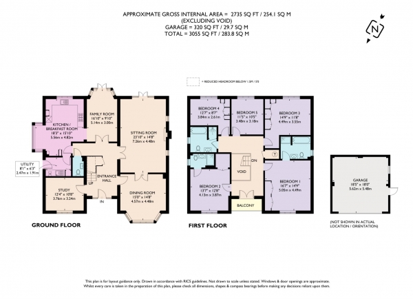 Floor Plan Image for 5 Bedroom Detached House for Sale in Eggleton Drive, Tring