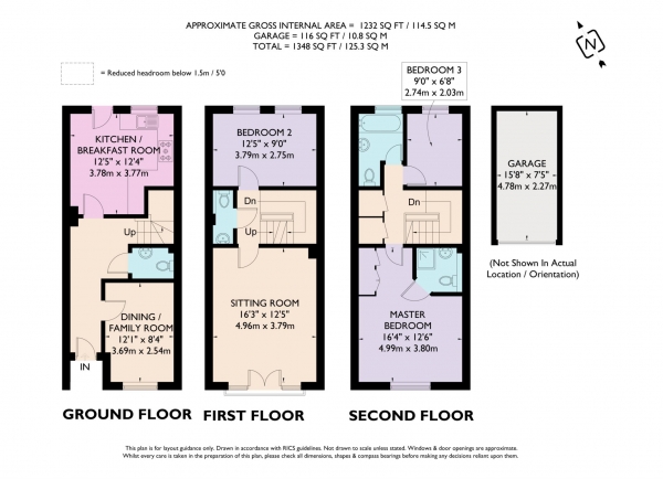 Floor Plan Image for 3 Bedroom Town House to Rent in Windsor Road, Pitstone