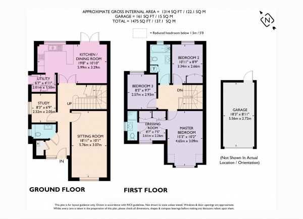 Floor Plan Image for 3 Bedroom Semi-Detached House for Sale in Grove Road, Tring