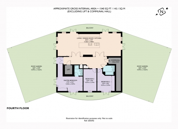 Floor Plan Image for 3 Bedroom Flat to Rent in Brook Street, Tring