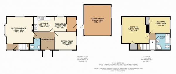 Floor Plan Image for 2 Bedroom Detached House to Rent in Dancers End, Tring