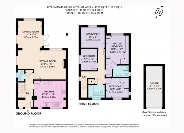 Floor Plan Image for 4 Bedroom Detached House for Sale in Bulbourne Court, Tring
