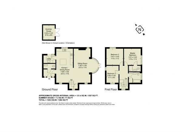 Floor Plan Image for 3 Bedroom Link Detached House for Sale in Mount Tabor Stables, Wingrave