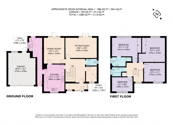 Floor Plan for 4 Bedroom Detached House for Sale in Newground Road, Aldbury, Aldbury, HP23, 5RJ - Guide Price &pound950,000