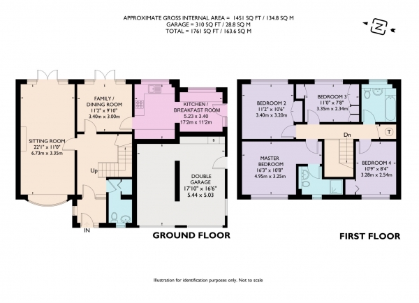 Floor Plan Image for 4 Bedroom Detached House to Rent in The Twist, Wigginton