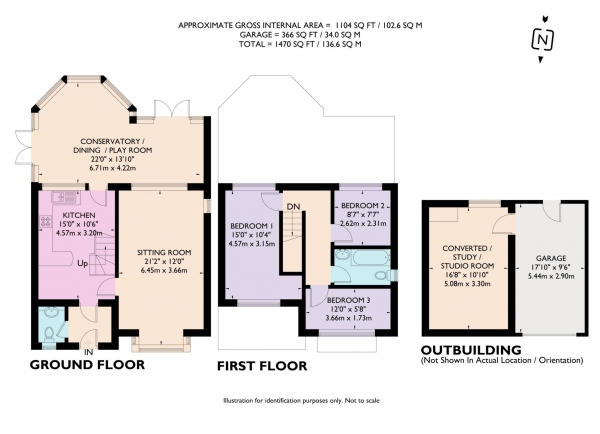 Floor Plan Image for 3 Bedroom Semi-Detached House to Rent in Winslow Road, Wingrave