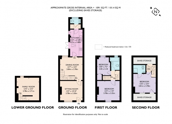 Floor Plan Image for 3 Bedroom Terraced House for Sale in Miswell Lane, Tring