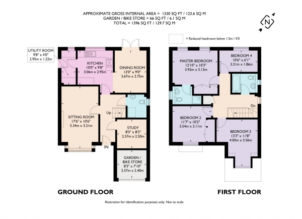 Floor Plan Image for 4 Bedroom Detached House for Sale in Hever Close, Pitstone