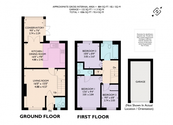 Floor Plan Image for 3 Bedroom Terraced House for Sale in Marshcroft Lane, Tring