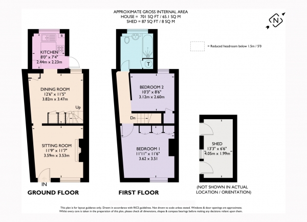 Floor Plan Image for 2 Bedroom End of Terrace House for Sale in King Street, Tring