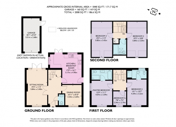 Floor Plan Image for 5 Bedroom Detached House for Sale in Lancaster Way, Pitstone