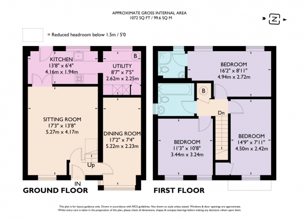 Floor Plan Image for 3 Bedroom Semi-Detached House for Sale in Hunters Close, Tring