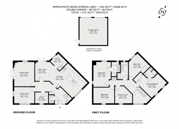 Floor Plan Image for 4 Bedroom Semi-Detached House for Sale in Lendon Grove, Gubblecote, Near Tring