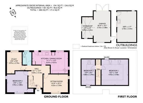 Floor Plan Image for 3 Bedroom Detached House for Sale in Jenkins Lane, St Leonards