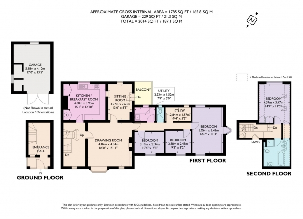 Floor Plan Image for 4 Bedroom Apartment for Sale in Mentmore, Near Tring