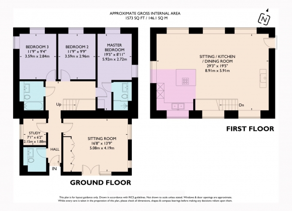 Floor Plan Image for 3 Bedroom Detached House for Sale in Marsworth Wharf, Marsworth