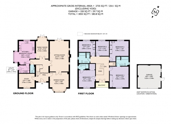 Floor Plan Image for 5 Bedroom Detached House to Rent in Eggleton Drive, Tring