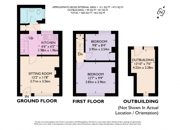 Floor Plan Image for 2 Bedroom Cottage for Sale in Western Road, Tring