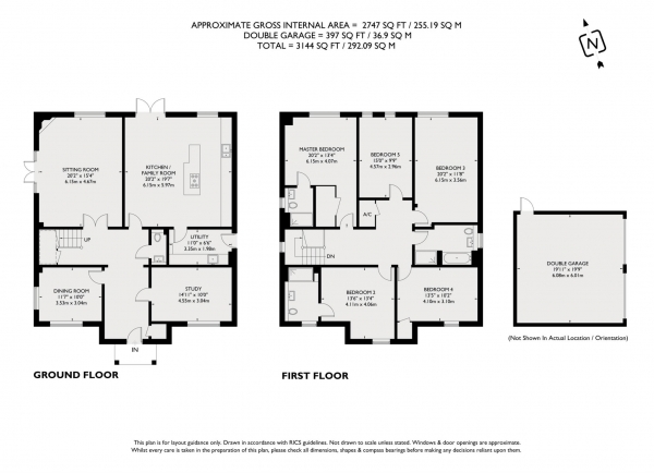 Floor Plan Image for 5 Bedroom Detached House for Sale in Lendon Grove, Gubblecote, Near Tring