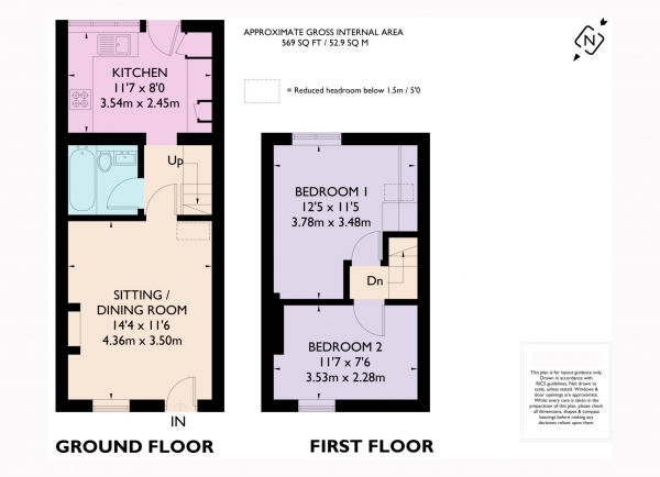 Floor Plan Image for 2 Bedroom Terraced House for Sale in King Street, Tring