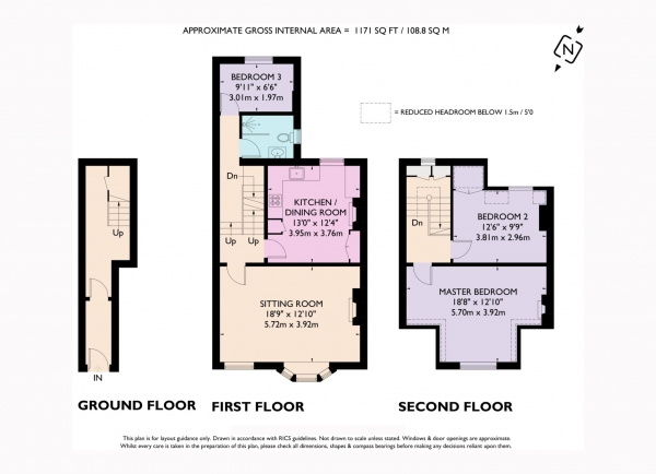 Floor Plan Image for 3 Bedroom Apartment for Sale in High Street, Tring