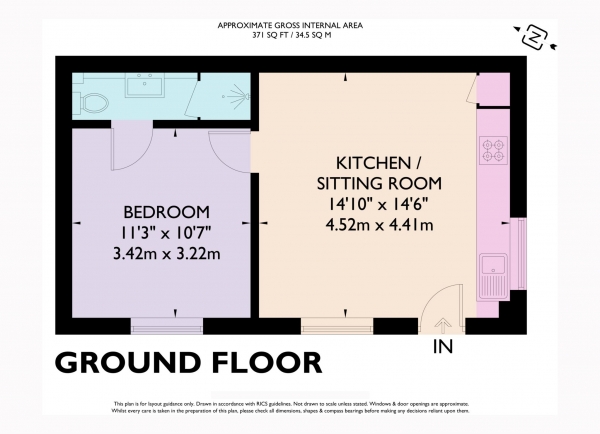 Floor Plan Image for 1 Bedroom Apartment to Rent in High Street, Tring