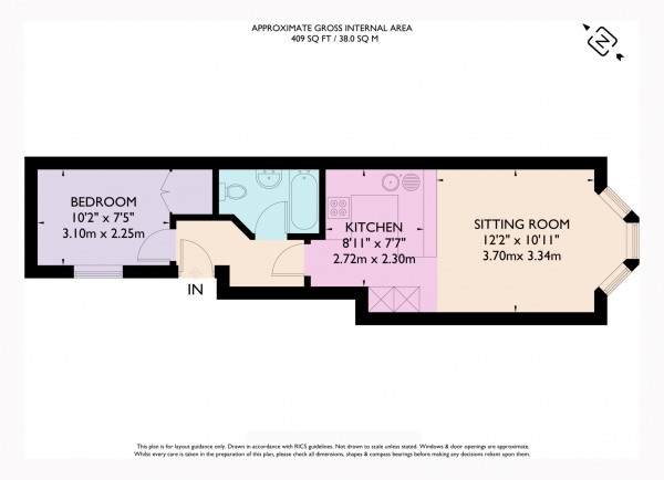 Floor Plan Image for 1 Bedroom Apartment for Sale in Queen Street, Tring
