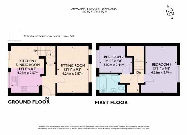 Floor Plan Image for 2 Bedroom Semi-Detached House to Rent in Brook Street, Tring