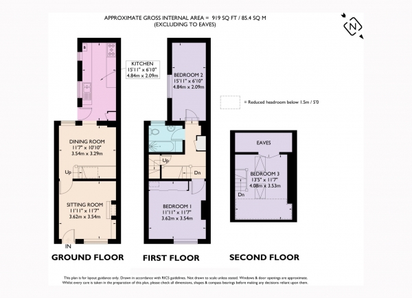 Floor Plan Image for 3 Bedroom Terraced House for Sale in Chapel Street, Tring