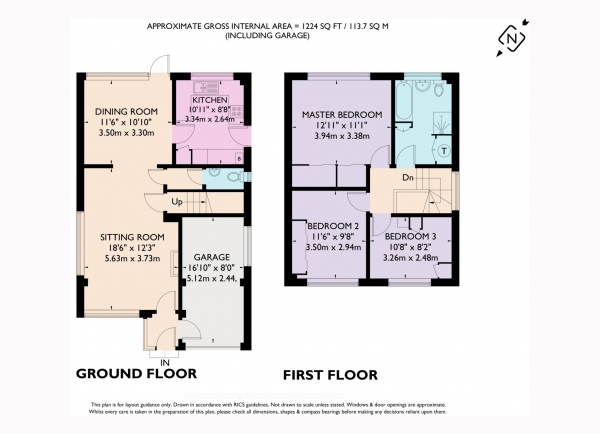 Floor Plan Image for 3 Bedroom Detached House for Sale in Sycamore Drive, Tring