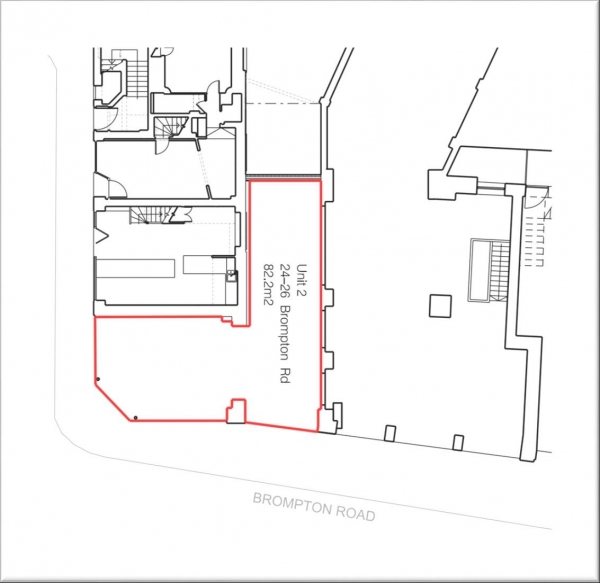 Floor Plan Image for Retail - High Street to Rent in Brompton Road, Knightsbridge, SW1X