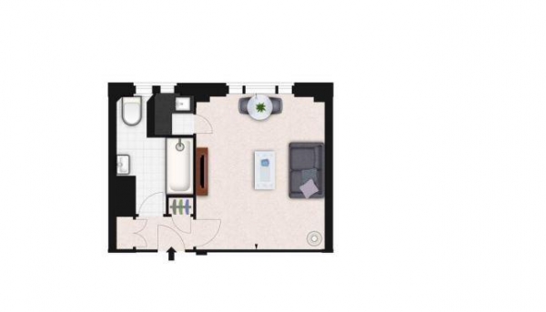 Floor Plan Image for Studio Flat to Rent in Hill Street, Mayfair W1J