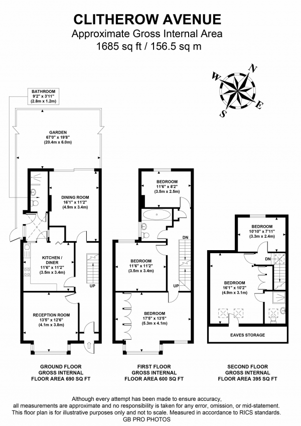 Floor Plan Image for 5 Bedroom Semi-Detached House for Sale in Clitherow Avenue, W7