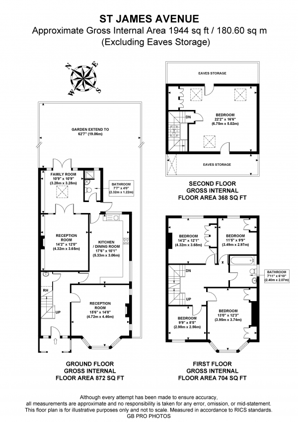 Floor Plan Image for 5 Bedroom Semi-Detached House for Sale in St. James Avenue, W13