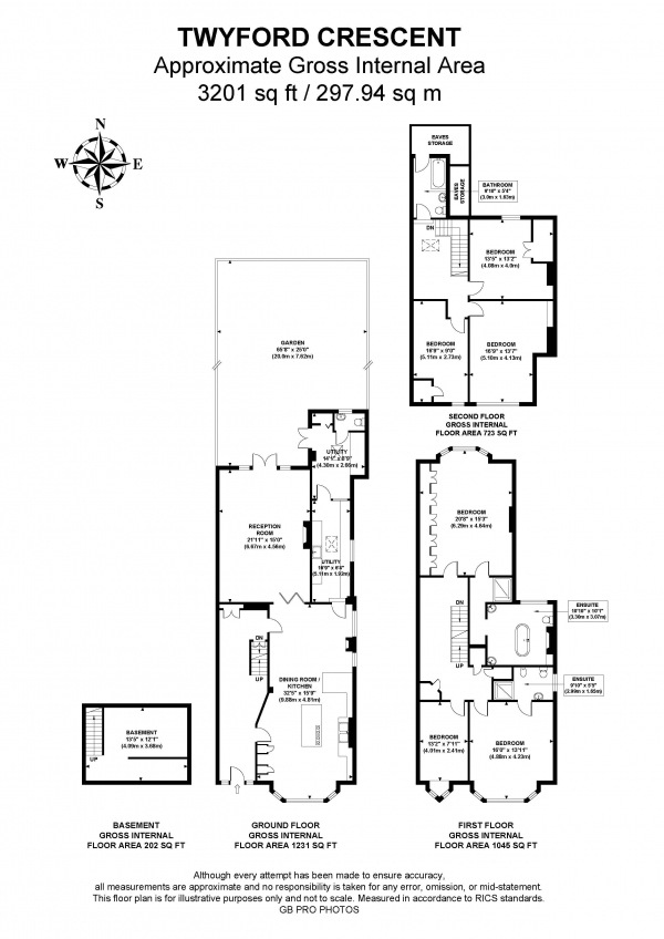 Floor Plan Image for 6 Bedroom Semi-Detached House for Sale in Twyford Crescent, W3