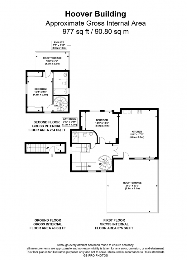 Floor Plan Image for 2 Bedroom Penthouse to Rent in Hoover Building, UB6