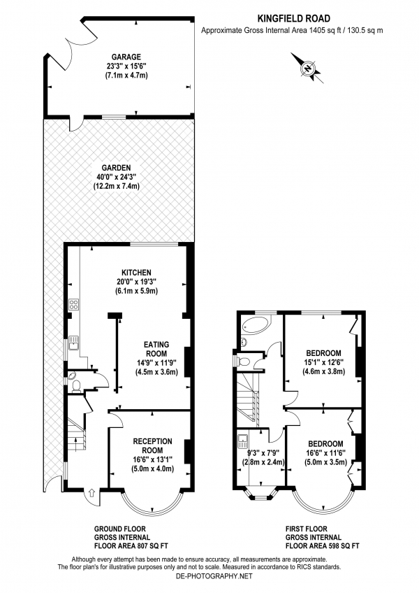 Floor Plan Image for 3 Bedroom End of Terrace House for Sale in Kingfield Road, W5